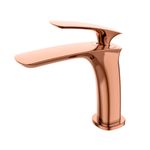Monocomando de bancada para banheiro bica baixa Lexxa Bagno Evoq Rosé Gold
