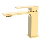 Monocomando de bancada para banheiro bica baixa Lexxa Bagno Slimt Dourado