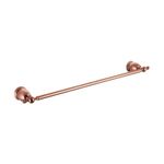 Porta Toalhas Rubinettos Organic 60cm Rose Gold Barra Retrô