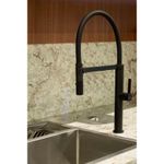 Monocomando de bancada para cozinha Lexxa Bagno Harco Preto Fosco