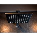 Chuveiro Quadrado 20x20 Lexxa Bagno LX41B Preto Fosco