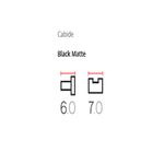 Cabide Lexxa Bagno LX7165B Preto Fosco
