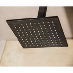 Chuveiro Quadrado 20x20 Lexxa Bagno LX41B Preto Fosco