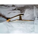 Haste de Parede para Ducha 40cm Lexxa Bagno LX03G Dourado