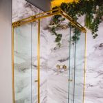 Haste de Parede para Ducha 40cm Lexxa Bagno LX03G Dourado