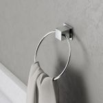 Porta Toalhas Meber Home Cromado Argola 217 C37