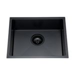 Cuba Inox Rubinettos Cozinha Embutir/Sobrepor Black Escovado 55x45