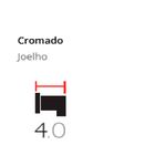Joelho Hidraulico Quadrado Lexxa Bagno L002 Cromado