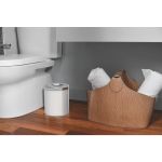 Lixeira Tramontina Útil Basculante em Aço Inox com Acabamento Scotch Brite 5L