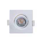 Spot Taschibra Embutir Quadrado Alltop Led Mr11 3w 3000k 38º