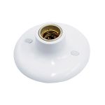 Plafon Taschibra E-27 Em Porcelana Saco Plast Branca