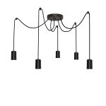 Pendente Taschibra Tears 5xE27 Preta