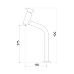 Misturador Meber Minimal Advance Preto Matte 2877 Lav Balcao C-78