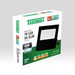 Refletor Taschibra Tr Led 50w Slim 6500k Preto