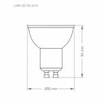 Lâmpada Taschibra Led Dicroica Mr16 Tdl 50 7w 3000k