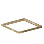 Porta Grelha Linear Quadrada 10x10 Dourada