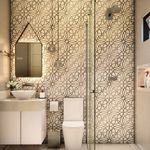 Piso Porcelanato Ceusa Enlaço Off Acetinado 100x100