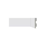 Rodapé Santa Luzia de poliestireno LEV71 branco com 70mm de altura