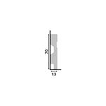 Rodape Santa Luzia Lev-72 7cm Barra C/2,40ml Branco
