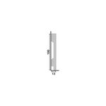 Rodape Santa Luzia Lev-101 10cm Barra C/2,40ml Branco