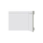 Rodape Santa Luzia Lev-152 15cm Barra C/2,40ml Branco