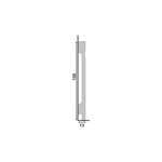Rodape Santa Luzia Lev-152 15cm Barra C/2,40ml Branco