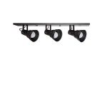 Spot Taschibra Linear Hol 3xE27 Preto Fosco