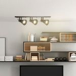 Spot Taschibra Linear Hol 3xE27 Preto Fosco