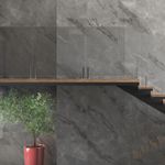 Piso Porcelanato Eliane Marmo 80x160 Grafite Polido 80x160