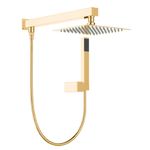 Chuveiro Quadrado com Desviador Lexxa Bagno LX4107G Dourado