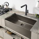 Cuba Inox de Bacco Primaccor Farm Sink Black Matte