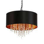 Pendente Taschibra Labelle 450 Preto 4xE14