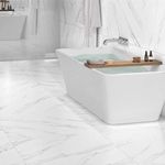 Piso Porcelanato Villagres Bianco Carrara Polido 90,5x90,5