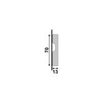 Guarnicao Santa Luzia 7cm Lev-71 Barra C/2,40Ml Branco