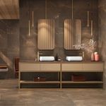 Piso Porcelanato Eliane Pulpis Brown Acetinado