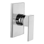 Acabamento Chuveiro Monocomando Rubinettos Smart Aço Escovado Base Deca 1566