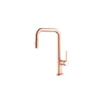 Monocomando de bancada para cozinha Lexxa Bagno Boolean Rosé Gold
