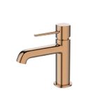Monocomando de bancada para banheiro bica baixa Lexxa Bagno Tube Rosé Gold
