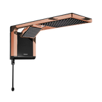 Chuveiro Elétrico Lorenzetti Acqua Duo Ultra Preto/Red Gold 127/5500