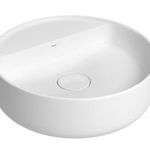 Cuba de Apoio Redonda com mesa 40cm Deca L.12040.M Branco Gelo