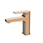 Monocomando de bancada para banheiro bica baixa Lexxa Bagno Squad Rosé Gold
