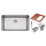 Cuba Inox Tramontina Design Quadrum 70+dos+tab+cesto+lix