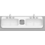 Cuba de Apoio 110x42 Roca Infinity Branco
