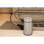 Lixeira Tramontina Institucional em Aço Inox com Acabamento Escovado 65 L com Tampa Basculante