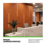 Painel Ripado Autocolante Meu Rodapé Urban+ Bronze 10cm (Rolo 2,5m)