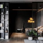 Painel Ripado Autocolante Meu Rodapé Urban Black 10cm (Rolo 2,5m)
