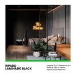 Painel Ripado Autocolante Meu Rodapé Urban Black 10cm (Rolo 2,5m)