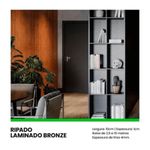 Painel Ripado Autocolante Meu Rodapé Urban Bronze 10cm (Rolo 2,5m)