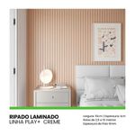 Painel Ripado Autocolante Meu Rodapé Play+ Creme 10cm (Rolo 2,5m)