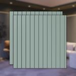 Painel Ripado Autocolante Meu Rodapé Play+ Verde 10cm (Rolo 10m)